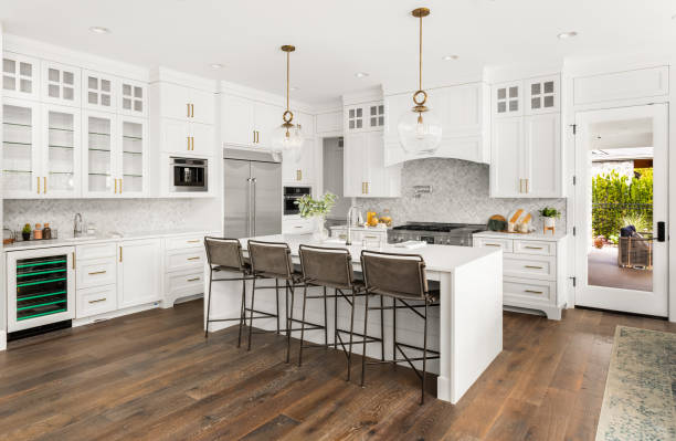 Tile pattern layout planning for backsplash in High Bridge